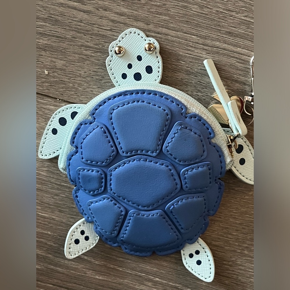 Kate Spade RARE Limited Edition Turtle Coin Pouch/Keychain - Picture 9 of 12